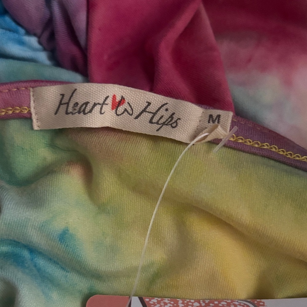 Beachy🏝️ Colorful Tie-Dye Strappy Bodycon Dress NWT - Picture 4 of 4